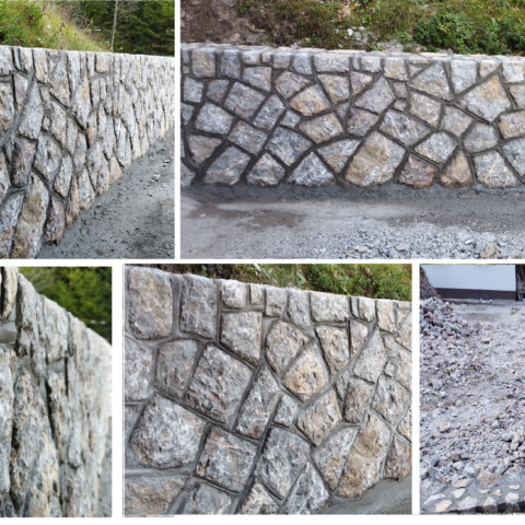 Urejanje okolice/Izvedba kamnitih dekorativnih podpornih sten